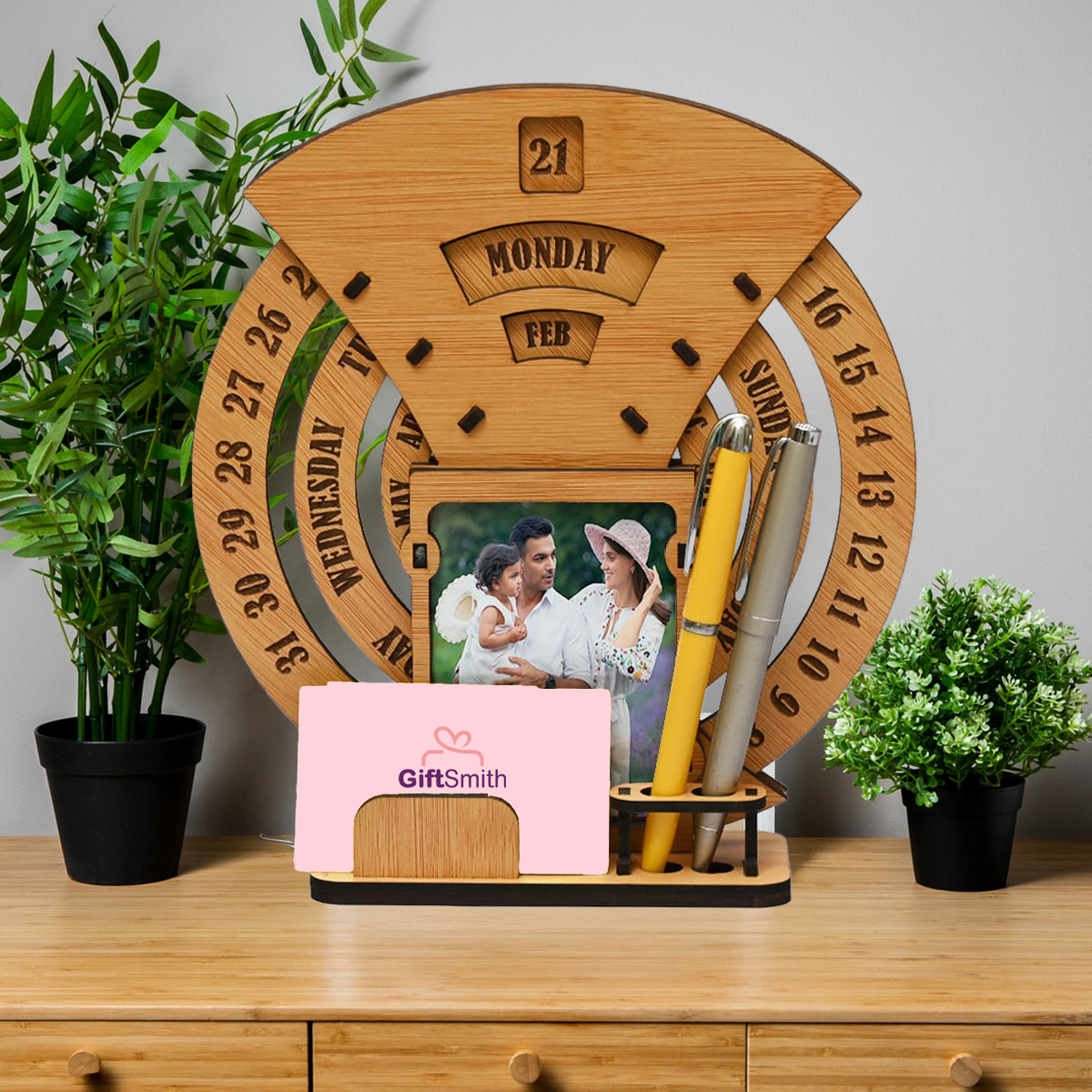 Lifetime Desk Calendar with Photo Frame | MDF