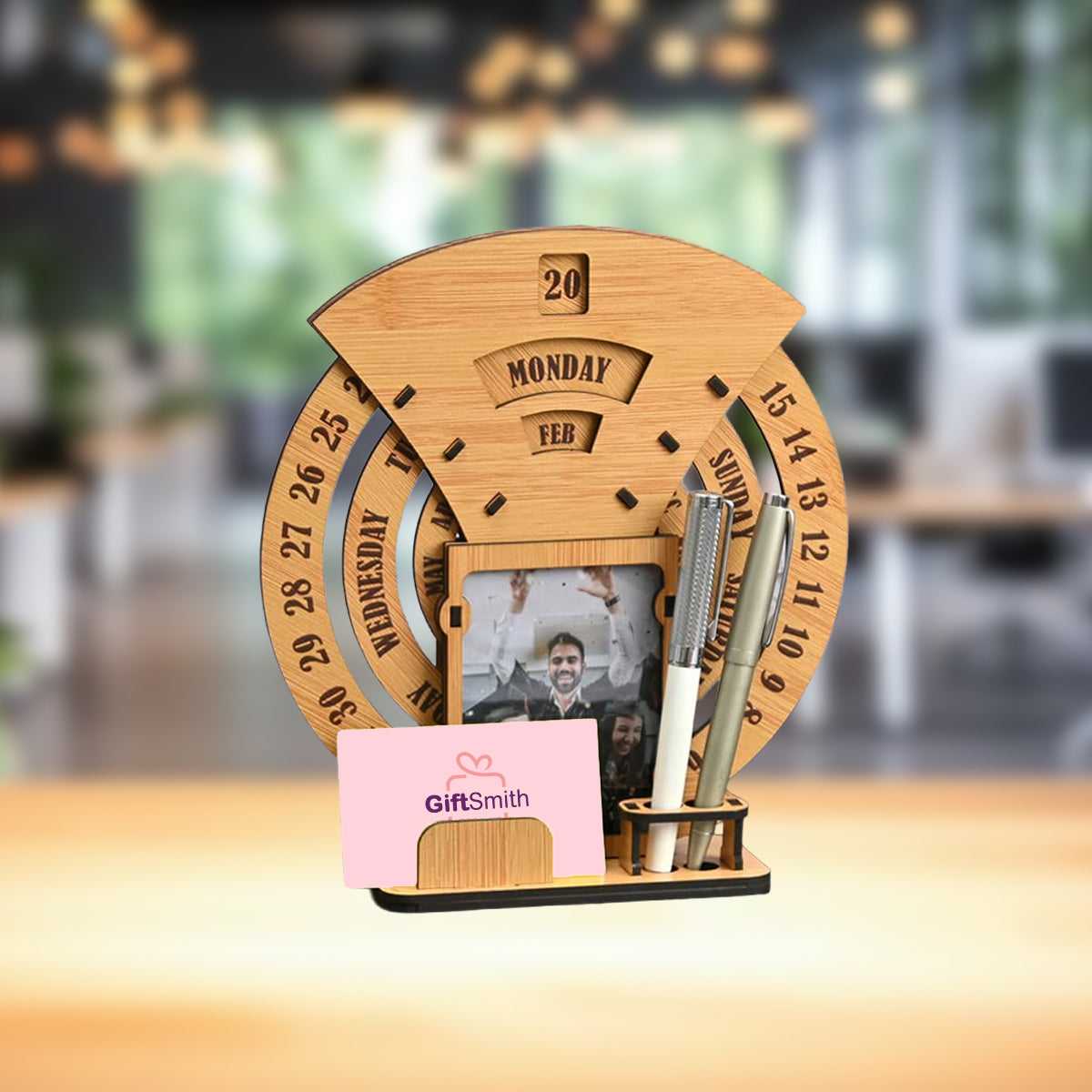 Lifetime Desk Calendar with Photo Frame | MDF